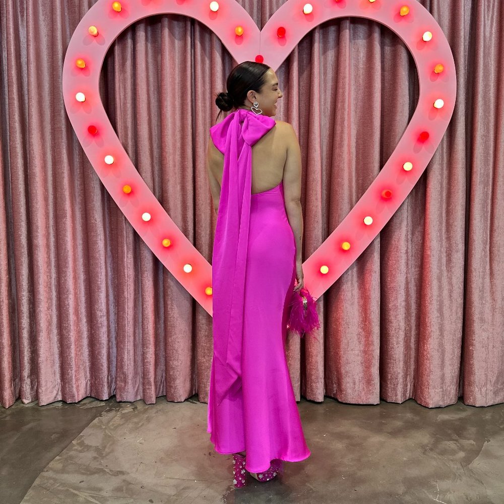 MISHA Evianna Satin Gown
